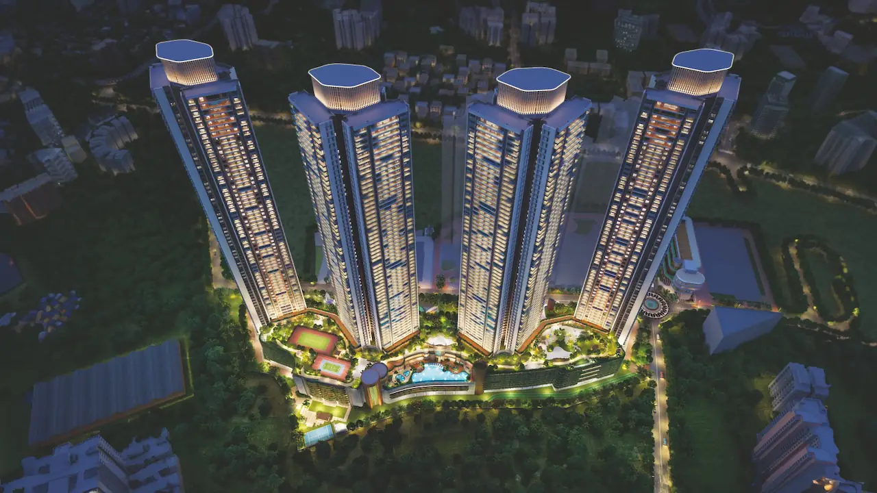 Modern apartment building